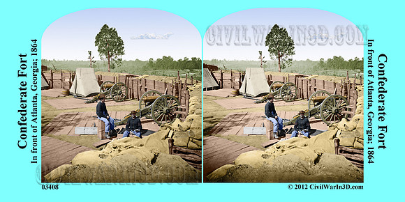 03408 - Confederate Fort; In front of Atlanta, Georgia; 1864 (LC-DIG-cwpb-03408)