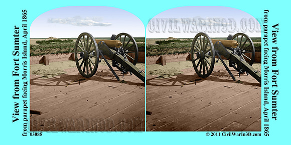 03085 - View from Fort Sumter; from parapet facing Morris Island, April 1865 [LC-DIG-cwpb-03085]