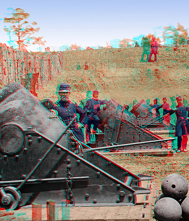 01001 - Battery No. 4; Yorktown, VA; 13 inch mortars weighing 20,000 Lbs. May 1862 [LC-DIG-cwpb-01001]