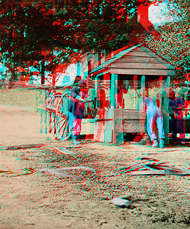 01838 - Soldier's filling their water cart; Fredericksburg, Virginia, 1864 [LC-DIG-cwpb-01838]