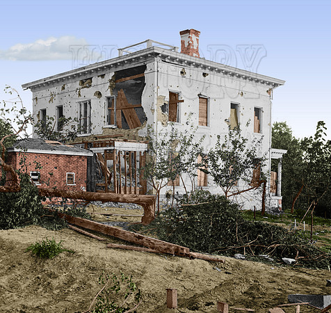 02229 - Shell-damaged Ponder House; Atlanta, Ga; November 1864 [LC-DIG-cwpb-02229]