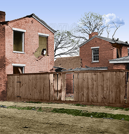 02274 - Damaged Houses; Petersburg, Va., April 1865 [LC-DIG-cwpb-02274]