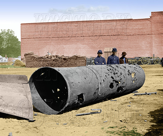 02491 - CSS Virginia II Smokestack; Richmond, Virginia, April 1865 [LC-DIG-cwpb-02491]
