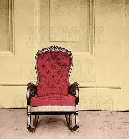 02964 - Chair occupied by Lincoln; Ford's Theater, Washington D.C. April 1865 [LC-DIG-cwpb-02964]
