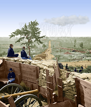 03357 - U.S. troops in Confederate fort; Atlanta, Georgia; 1864 [LC-DIG-cwpb-03357 ]