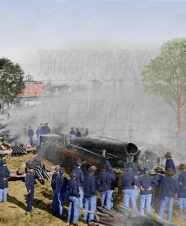 03392 - Destroying Atlanta Railroad; Sherman's men in Atlanta, Georgia; 1864 [LC-DIG-cwpb-03392]