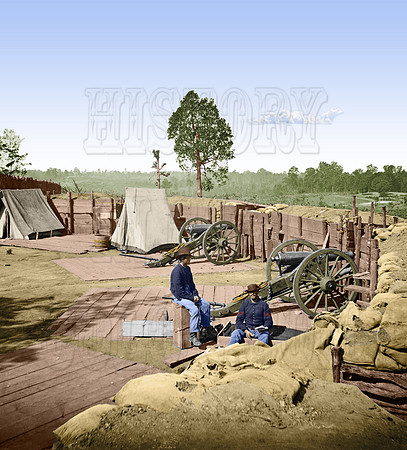 03408 - Confederate Fort; In front of Atlanta, Georgia; 1864 (LC-DIG-cwpb-03408)