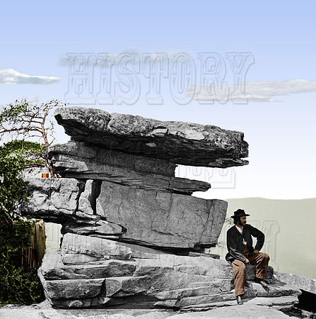 03446 - View of Umbrella Rock; Lookout Mountain, Chattanooga, TN; 1864 [LC-DIG-cwpb-03447]