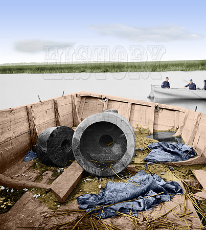 03618 - The Original Swamp Angel Gun; Morris Island, SC, September 1863 [LC-DIG-cwpb-03618]