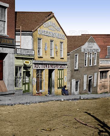 23350 - Auction & Negro Sales; Whitehall Street, Atlanta, GA, 1864 [LC-DIG-cwpb-03350]