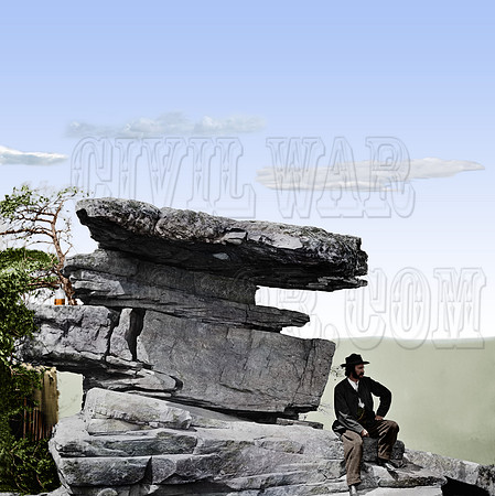 03446 - View of Umbrella Rock; Lookout Mountain, Chattanooga, TN; 1864 [LC-DIG-cwpb-03447]
