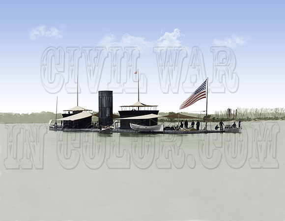 33938 - Double turreted monitor, Onondaga, James River, Va. 1864