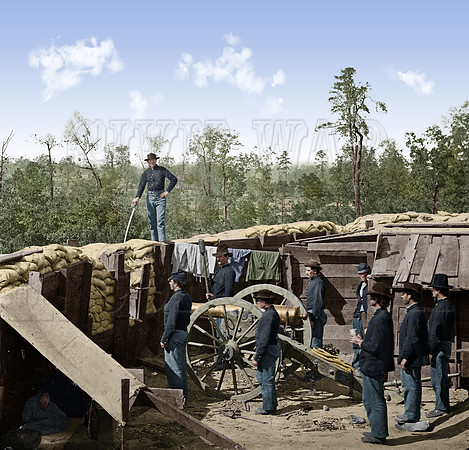 03397 - Atlanta, Georgia. Sherman's men in Confederate fort