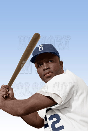 Jackie Robinson, Brooklyn Dodgers, 1954 - 00048