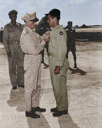 General Spaatz and Colonel Tibbets 8x10