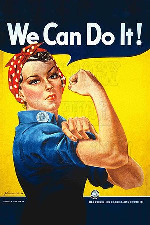 R007 Rosie_The_Riveter 4x6 - 6x9 - 8x12 - 10x15 - 12x18 - 16x24 - 20x30