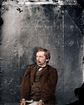 Michael O'Laughlin, a conspirator, manacled