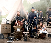 Washington, District of Columbia. Tent life of the 31st Penn. Inf. (later, 82d Penn. Inf.) at Queen's farm, vicinity of Fort Slocum