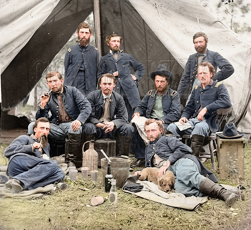 George Custer & Staff of Fitz John Porter