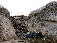 Gettysburg, Pa. Dead Confederate soldier in Devil's Den
