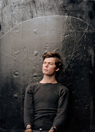 District of Columbia. Lewis Payne in sweater, seated and manacled
