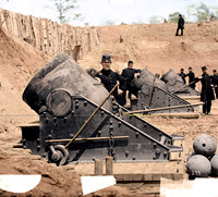 Yorktown, Virginia. Battery No. 4 mounting 13-inch mortars. South end