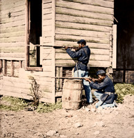 Colored pickets on duty near Dutch Gap
