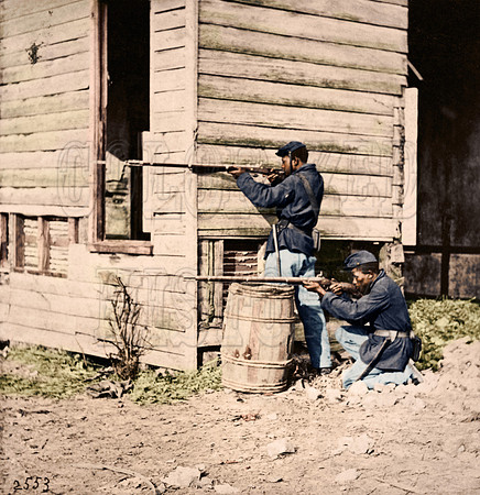 Colored pickets on duty near Dutch Gap