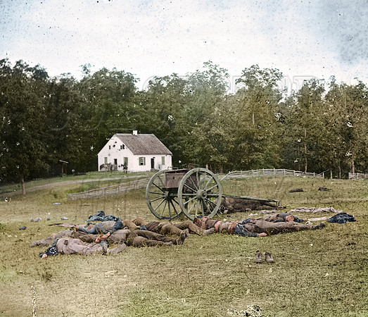 Dead in front of Dunker Church, Antietam, MD