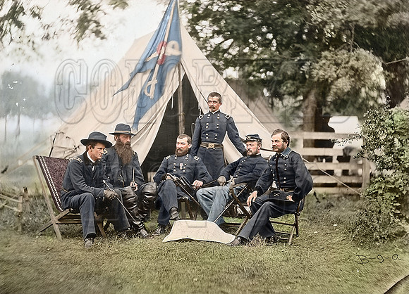 Philip Sheridan & fellow Generals