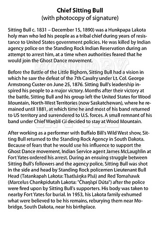 Sitting bull text