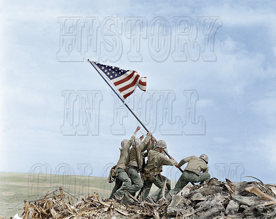 Flag Raising on Iwo Jima - 080-G-413988