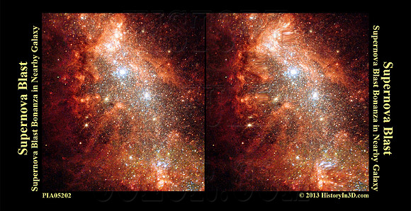 Supernova Blast Bonanza in Nearby Galaxy