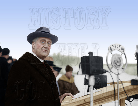 #32 Governor Franklin Roosevelt at Lake Placid Winter Olympics