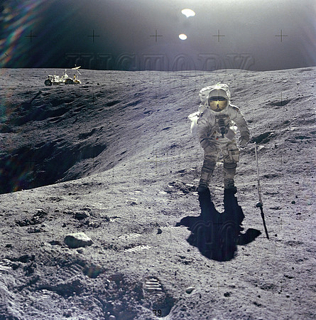 Apollo 16 Duke on the Craters Edge - GPN-2000-001132